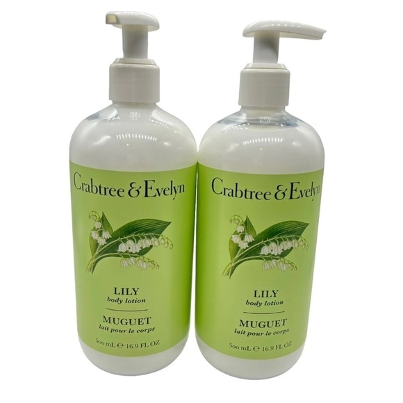 Crabtree & Evelyn LILY Body Lotion 16.9 oz. Lot of 2 bottles New - Picture 1 of 6